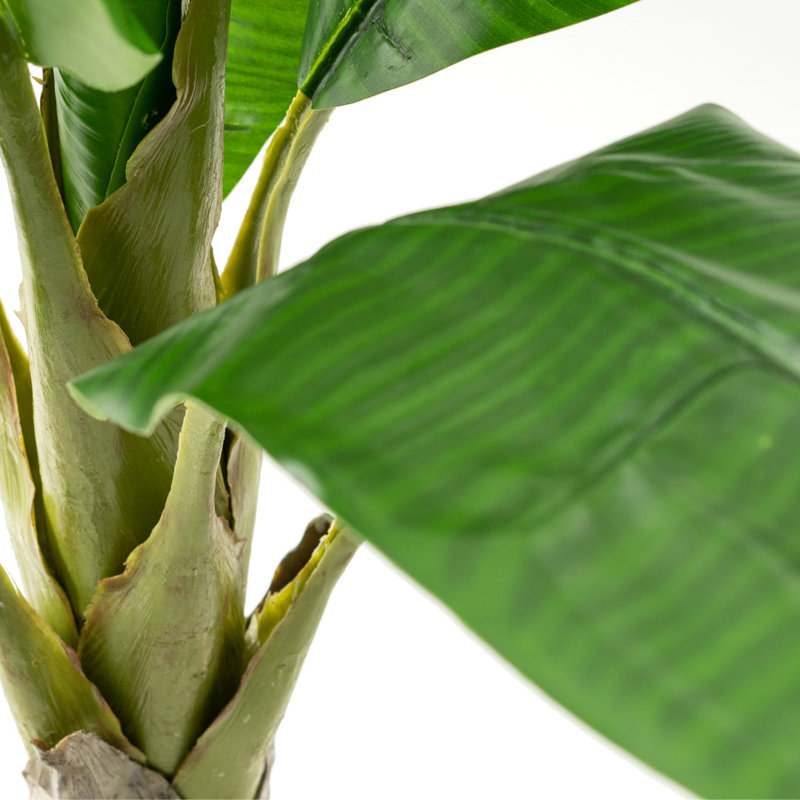 BIRCHCITY 50" Artificial Banana Leaf Tree Faux Potted Banana Tree Wayfair